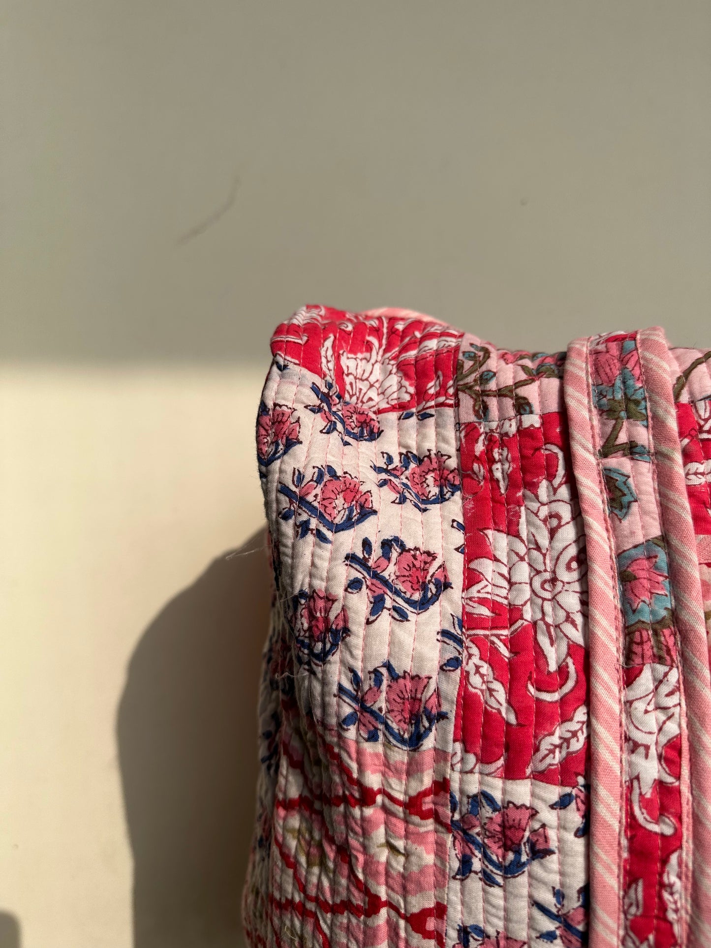 Multi Coloured Quilted Patchwork Travel Duffle Bag