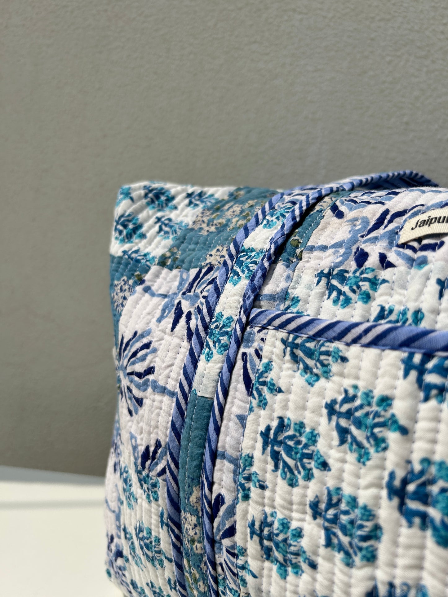 Multi Coloured Quilted Patchwork Travel Duffle Bag