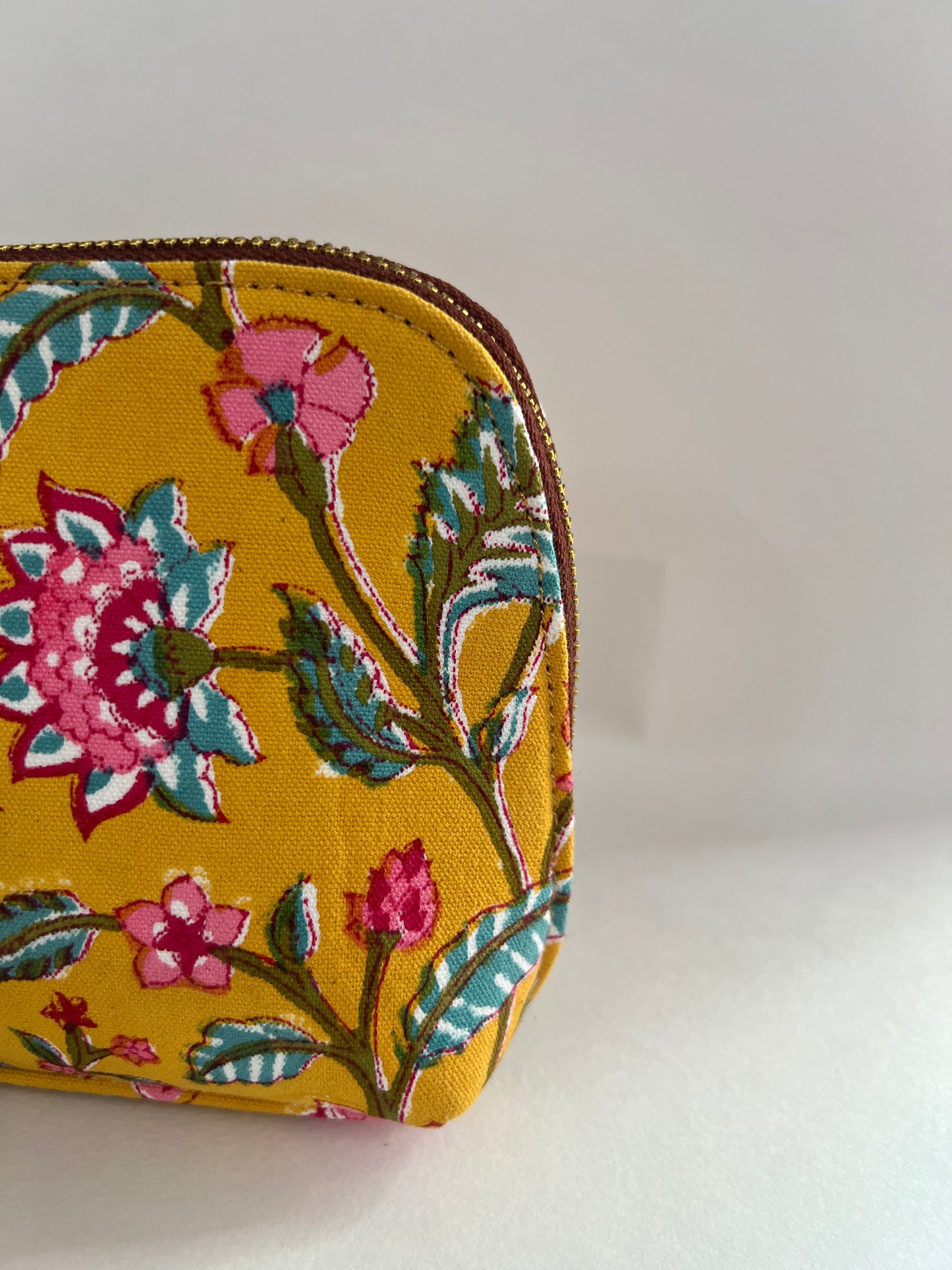 Mimosa Martini Blockprinted Pouches