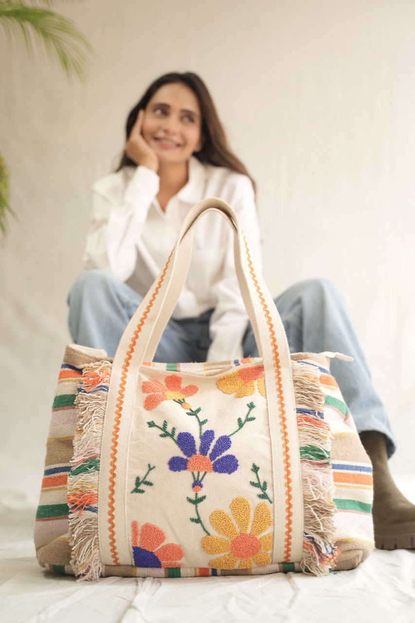 Kaleidoscope Dreams Jaquard Tote Bag