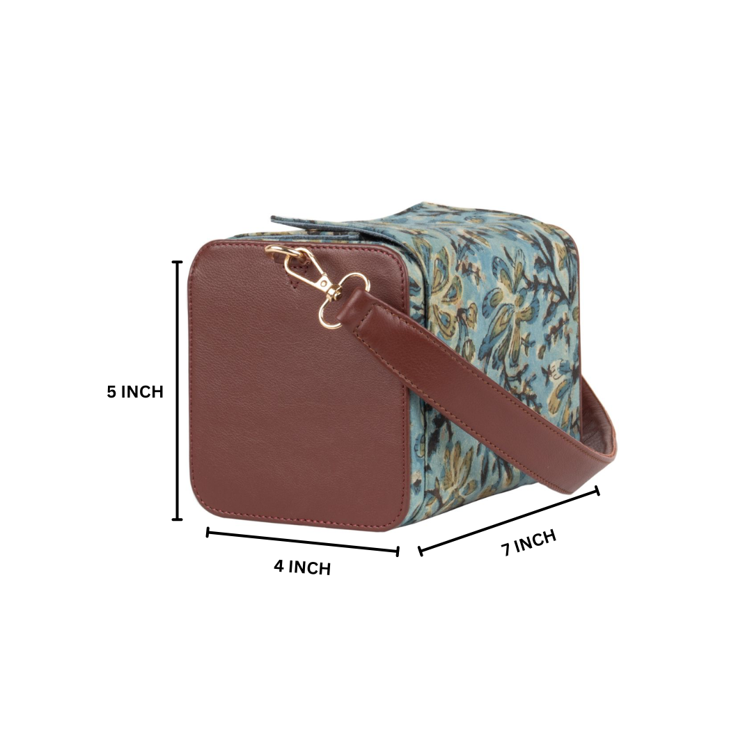Vintage Vougue Blockprinted Satchel Bags