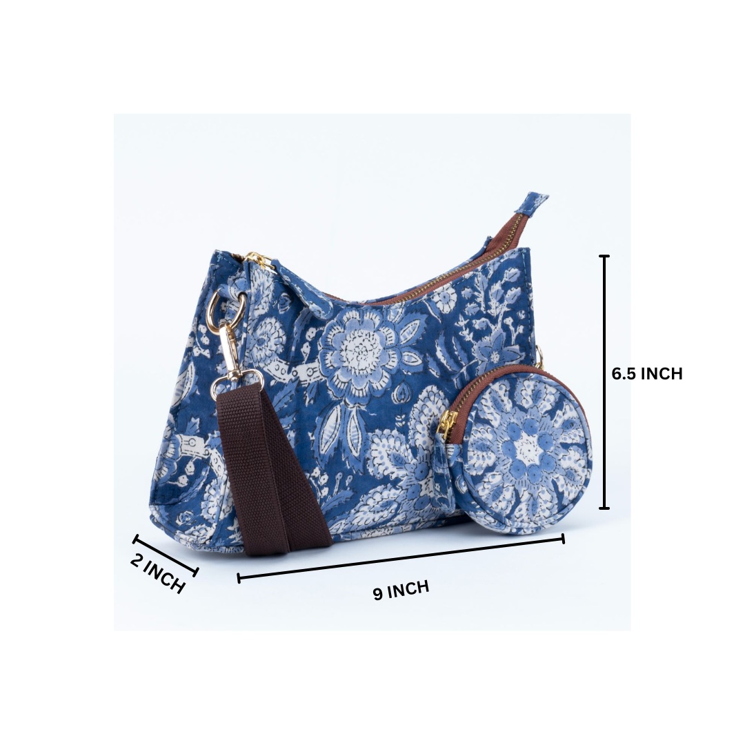 Summer Breeze Blockprinted Cross Body Bags