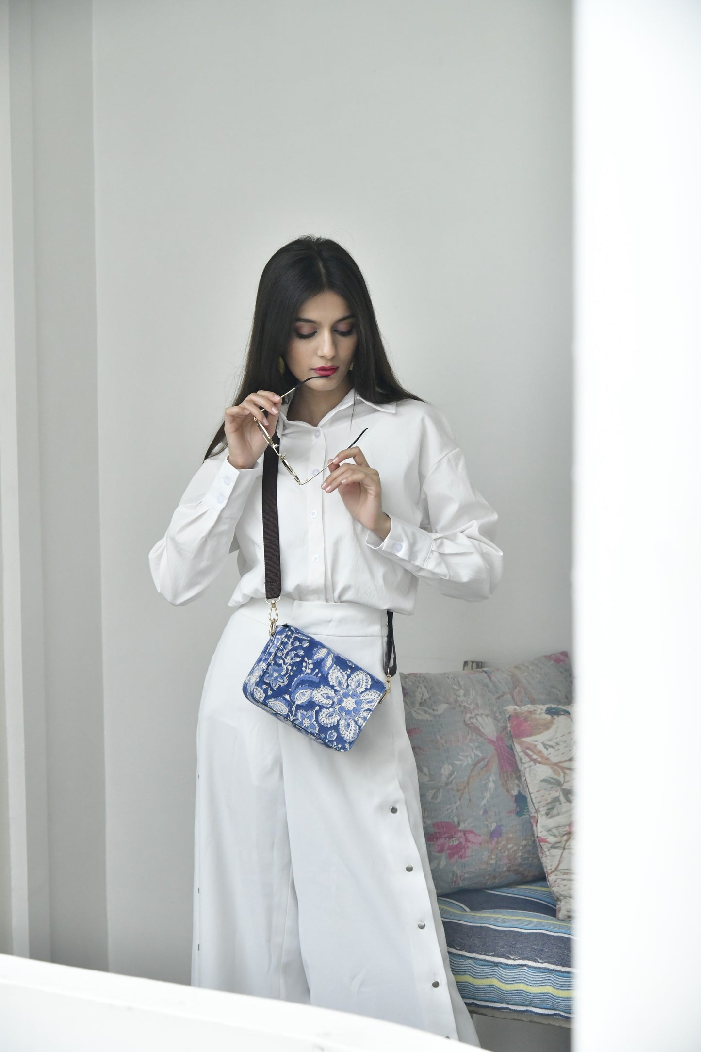 Summer Breeze Blockprinted Cross Body Bags