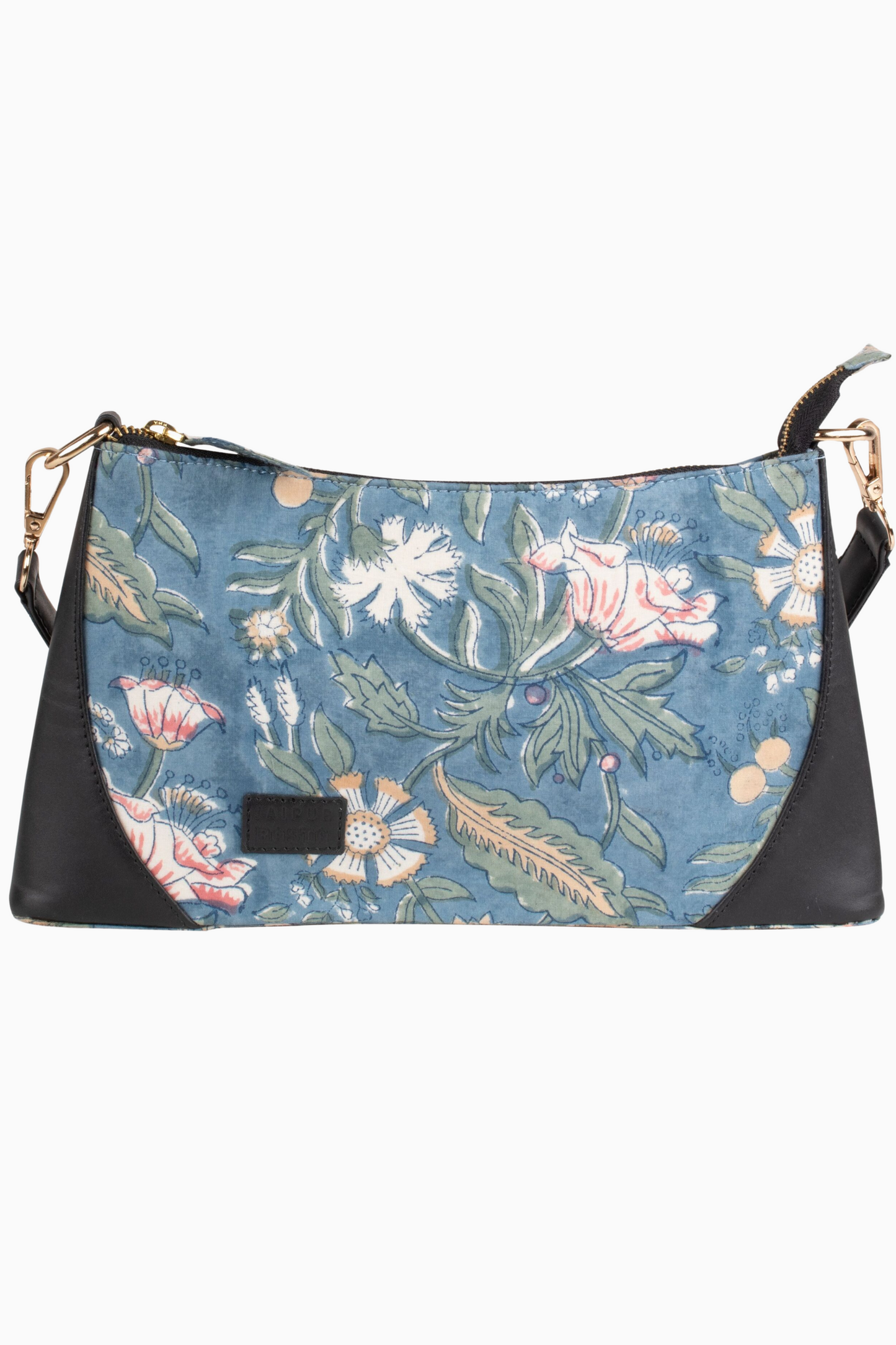 Floral Fantasy Blockprinted Shoulder Bag