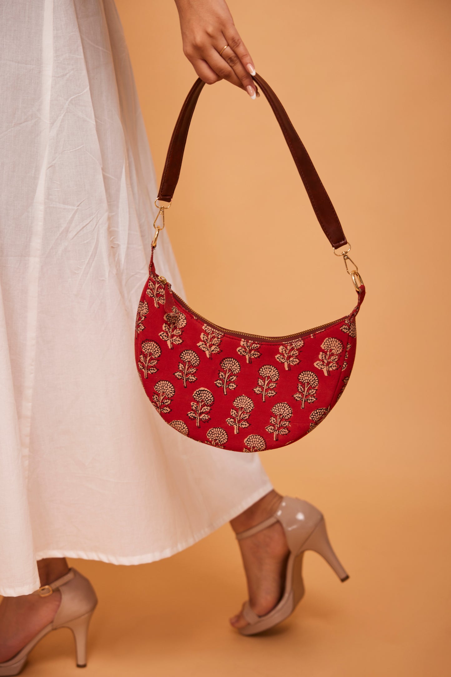 Simply Red Mini Moon Bag