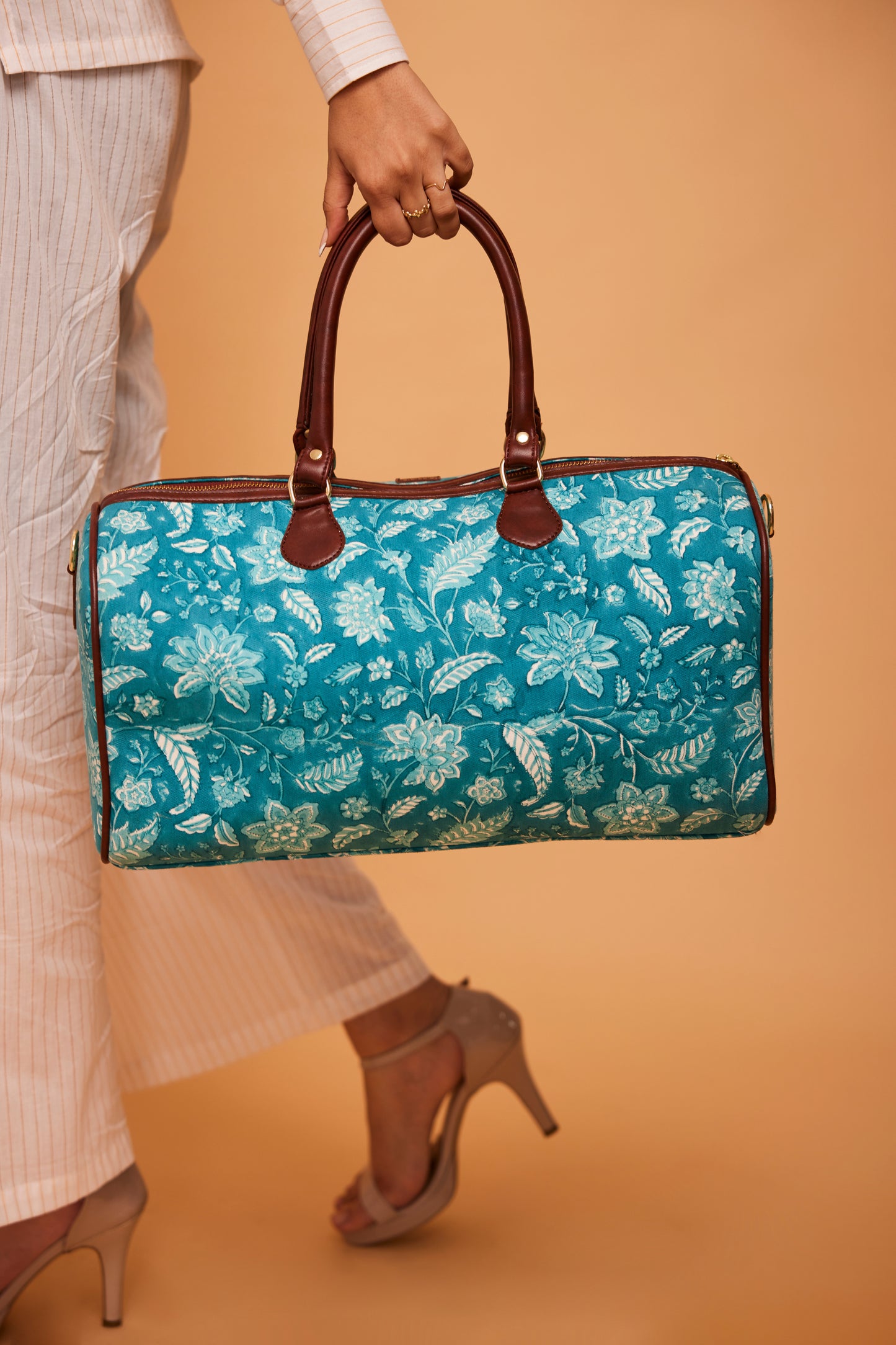 Aqua Blue Weekend Duffle Bag