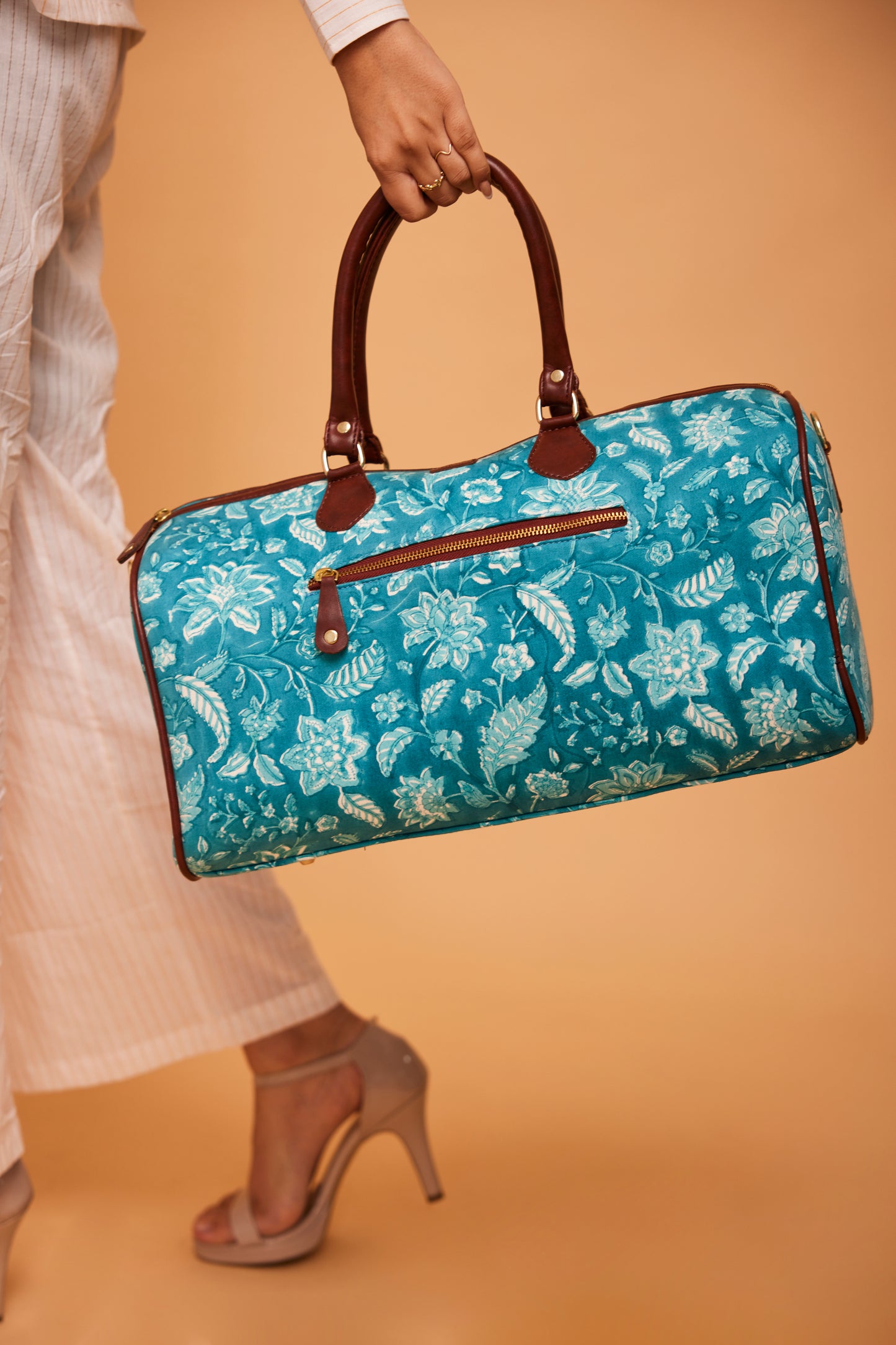 Aqua Blue Weekend Duffle Bag