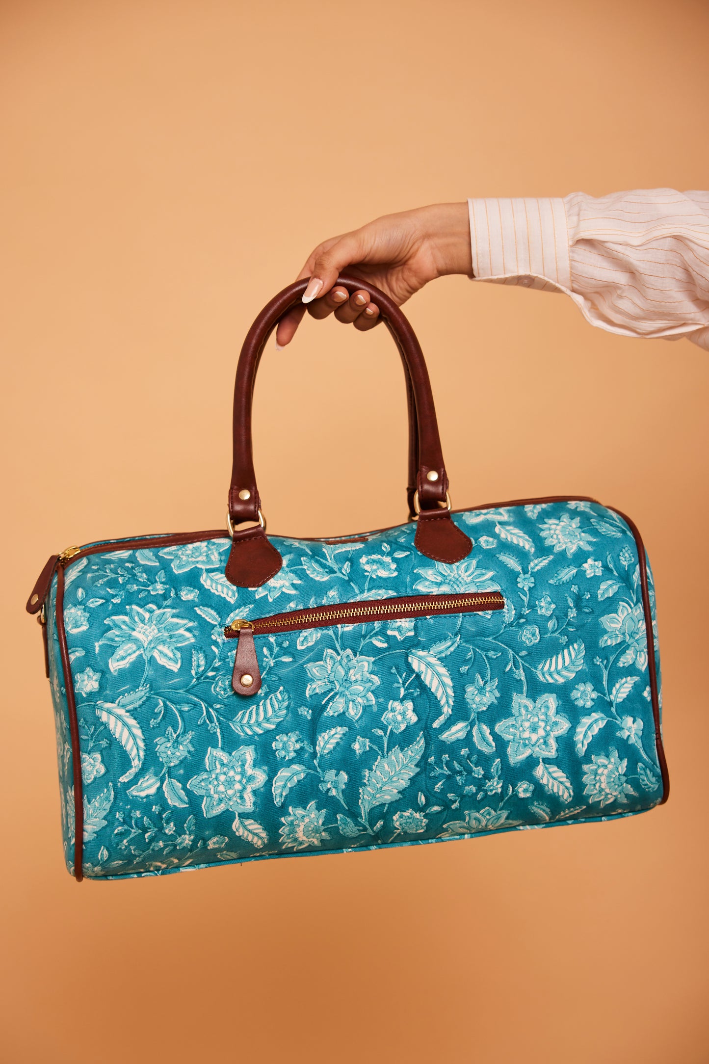 Aqua Blue Weekend Duffle Bag
