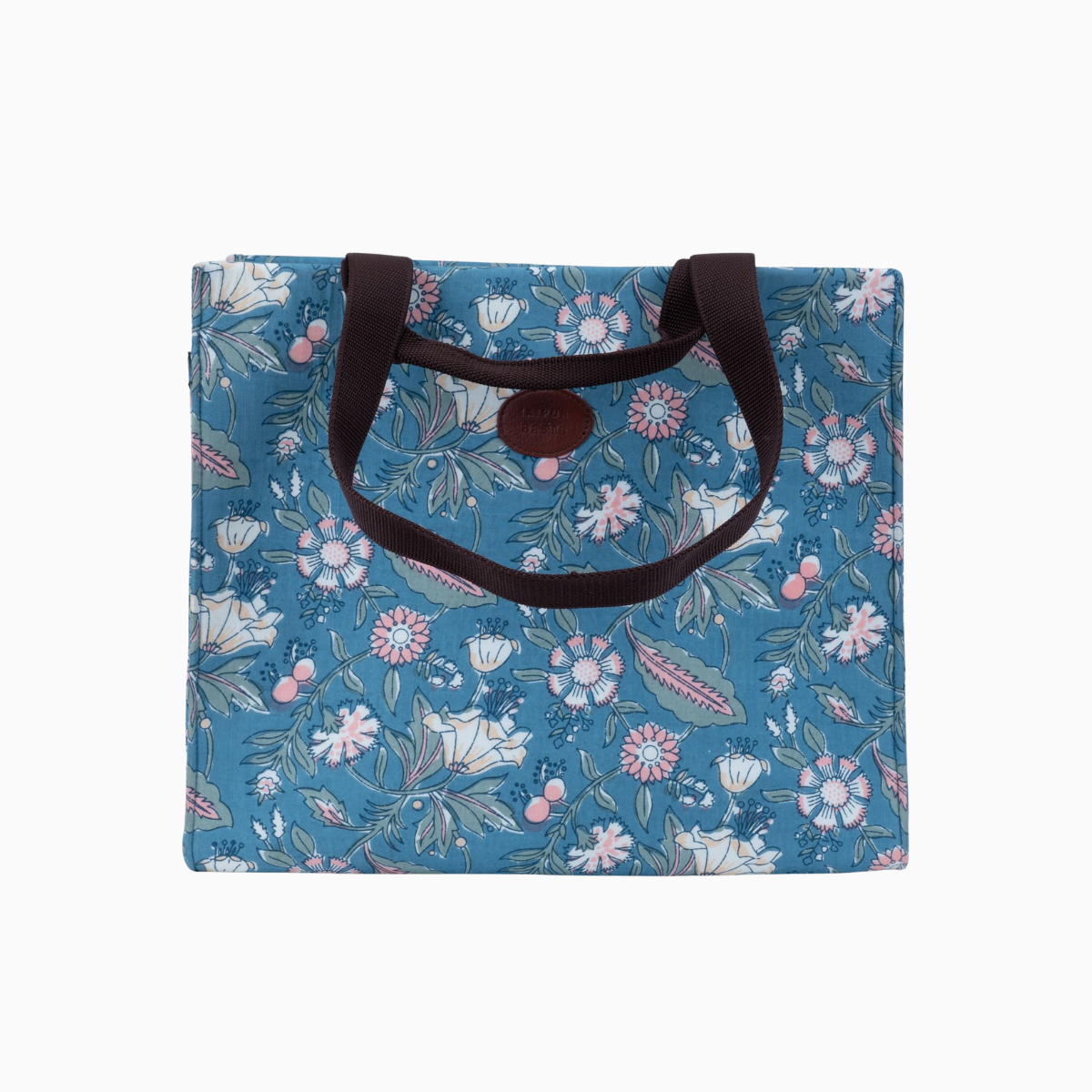 Spring morning Blockprinted Shopper Tote