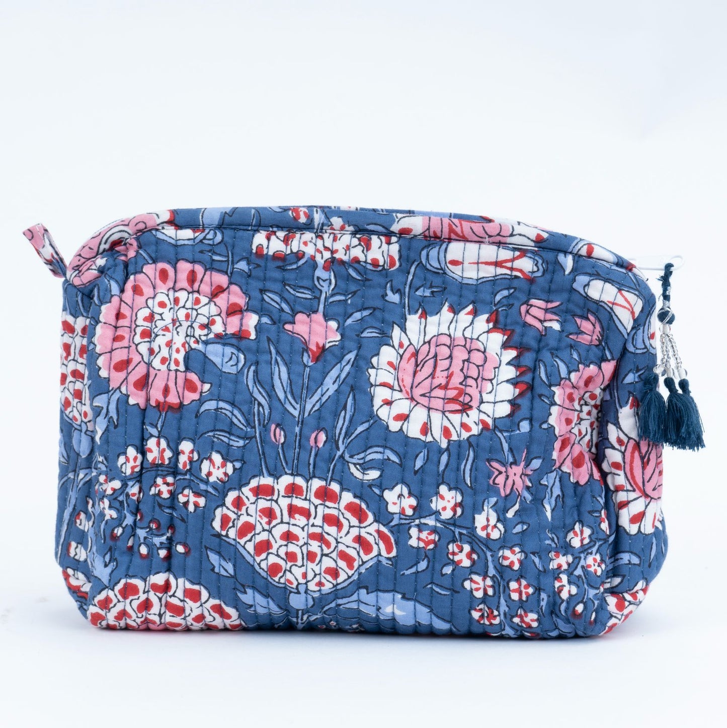 Distant Blue Blockprinted Pouches