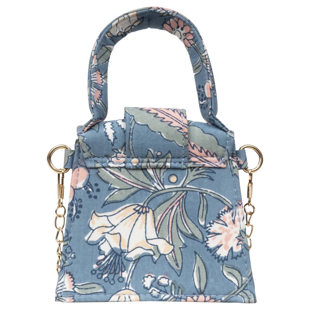 Floral Fantasy Blockprinted Chiq Bag