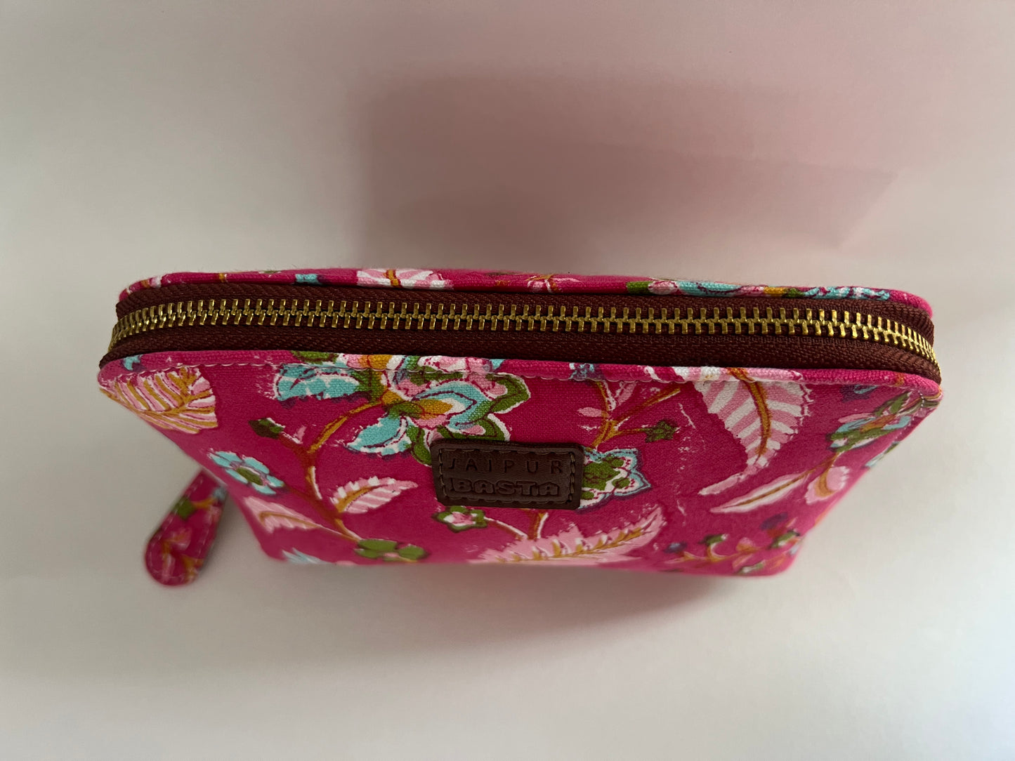 Pink Paradise Blockprinted Pouches