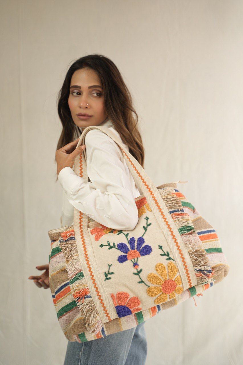 Kaleidoscope Dreams Jaquard Tote Bag