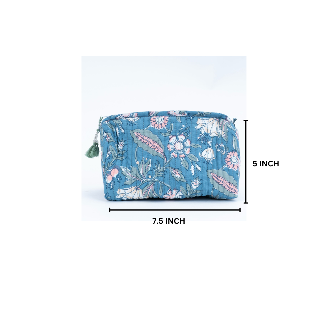 Spring Morning Blockprinted Pouches
