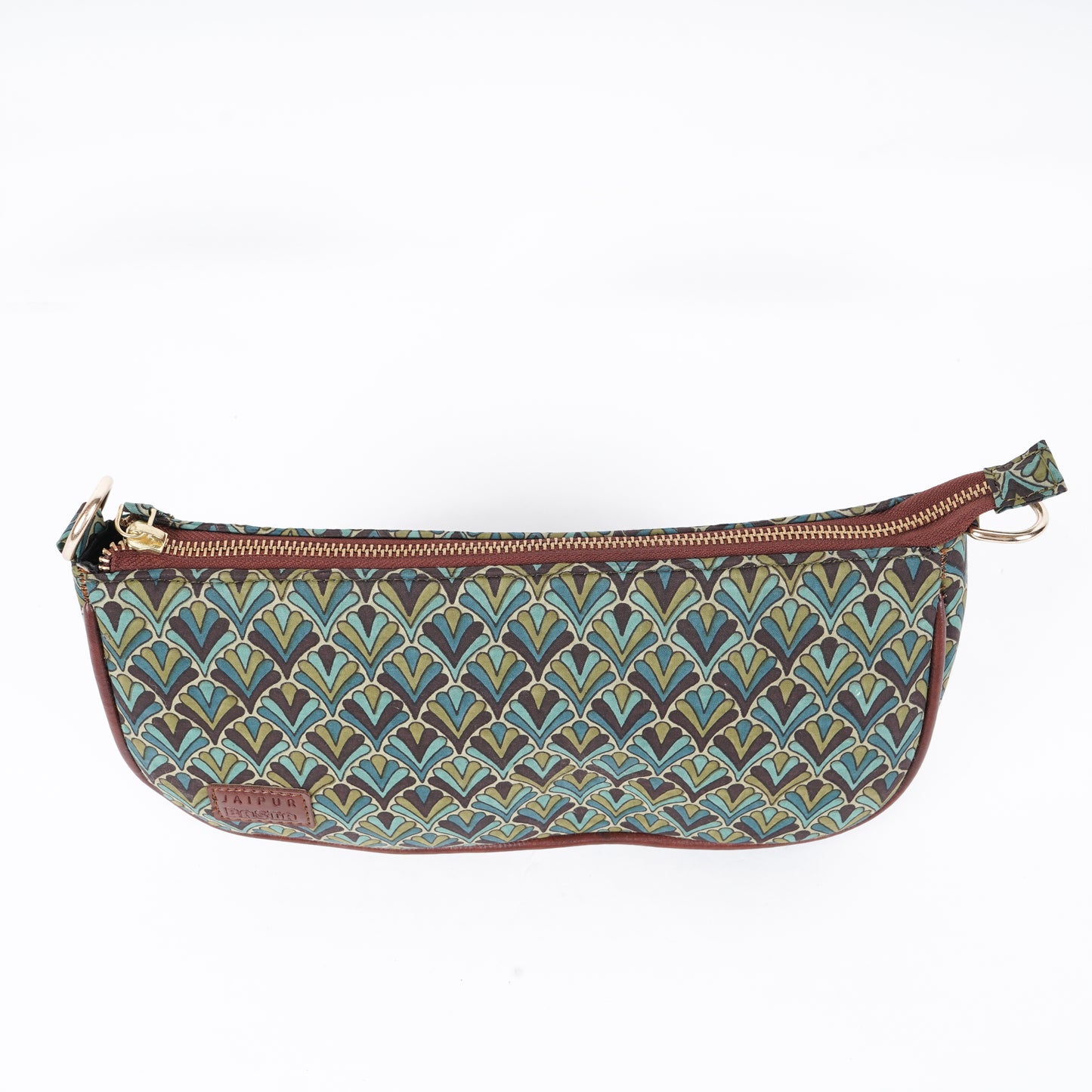 Olive Mist Blockprinted Mini Bagutte