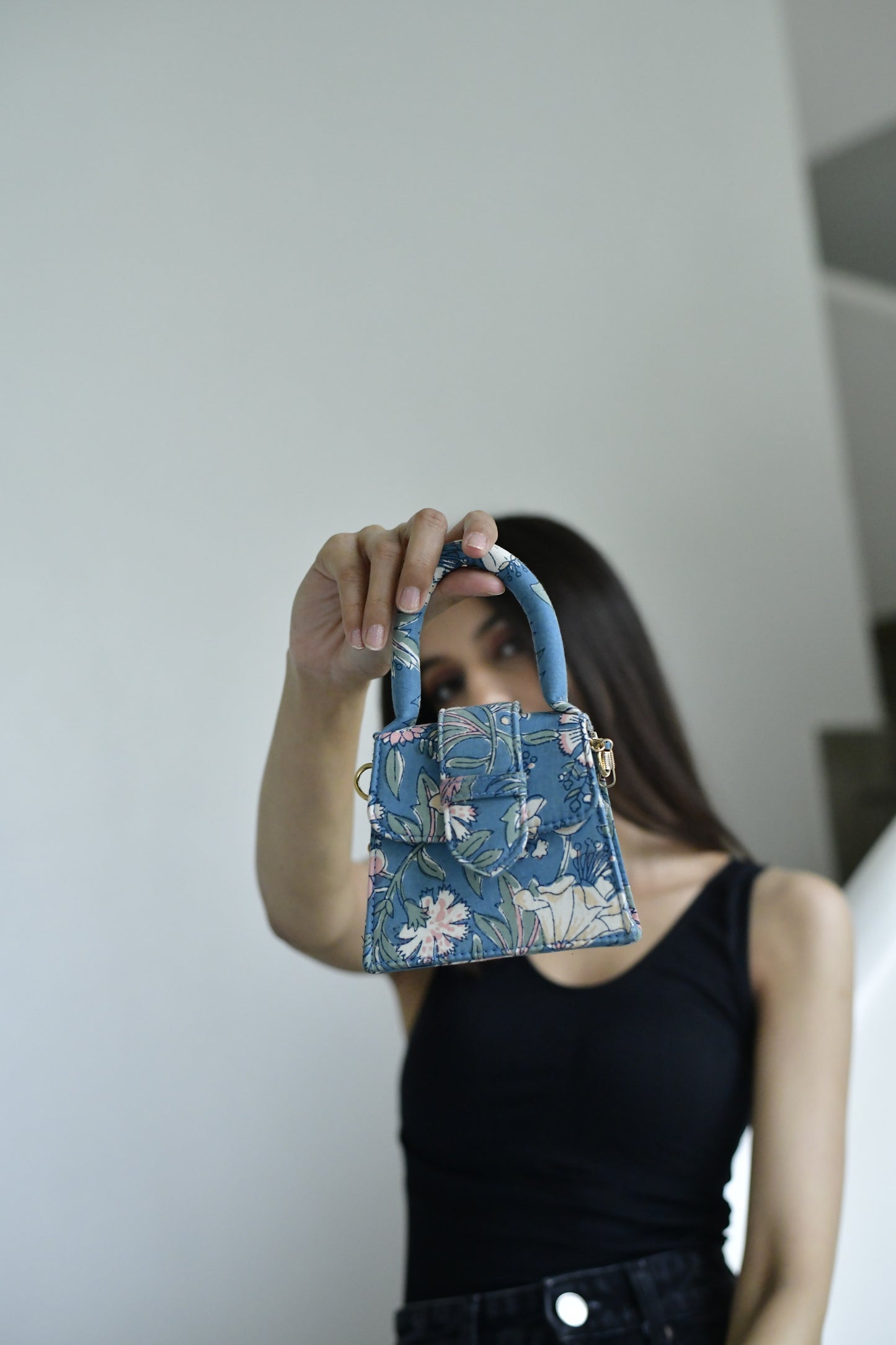 Floral Fantasy Blockprinted Chiq Bag