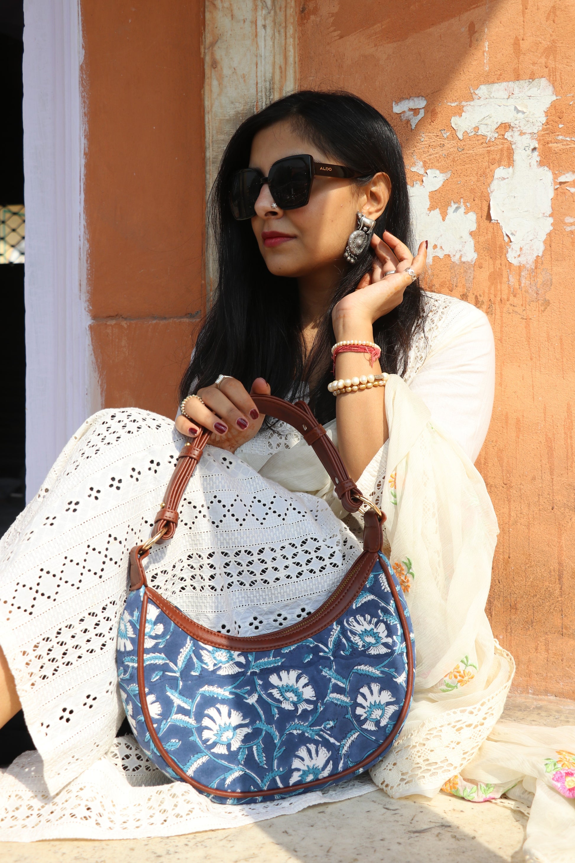 Summer Breeze Half Moon Bag