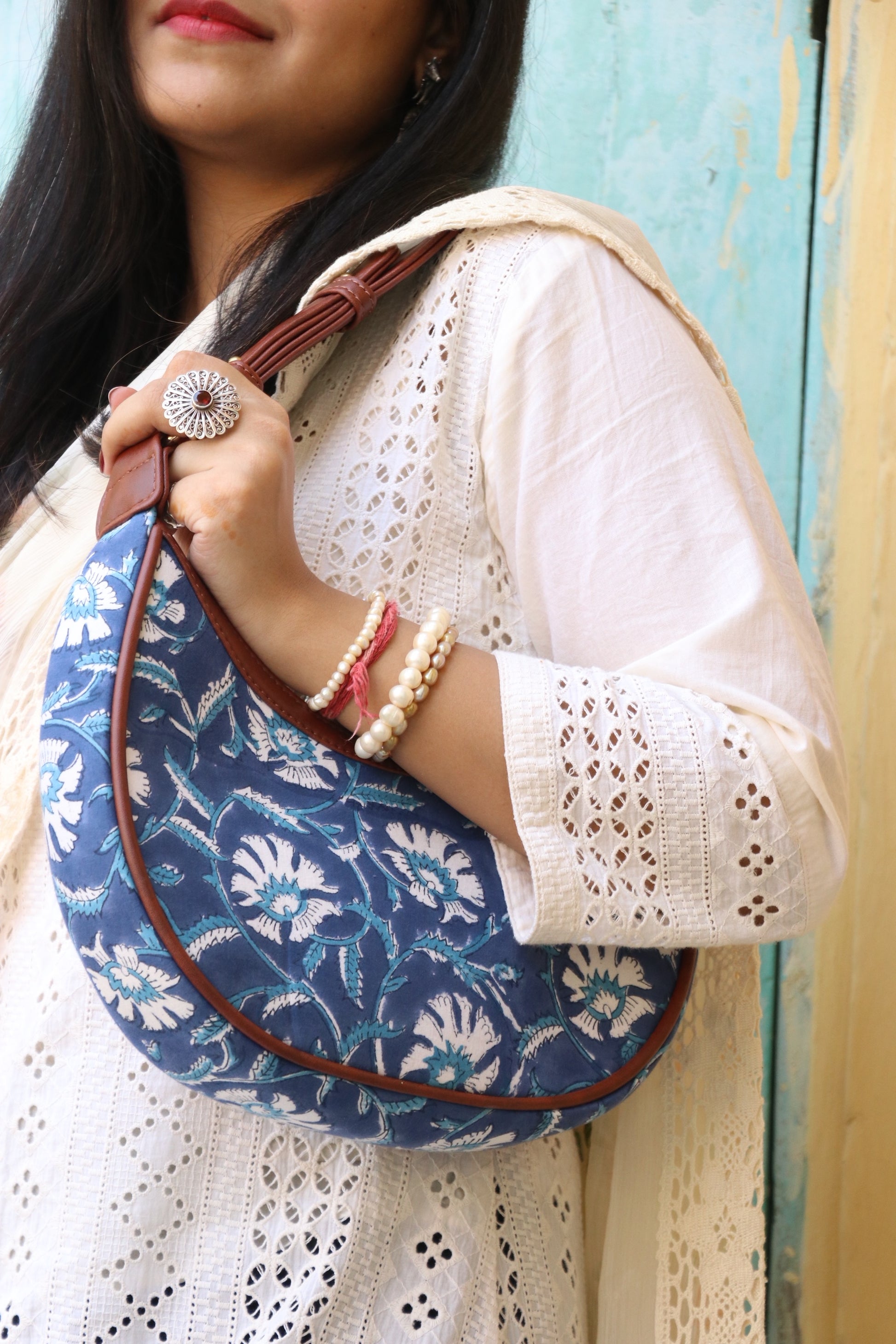 Summer Breeze Half Moon Bag