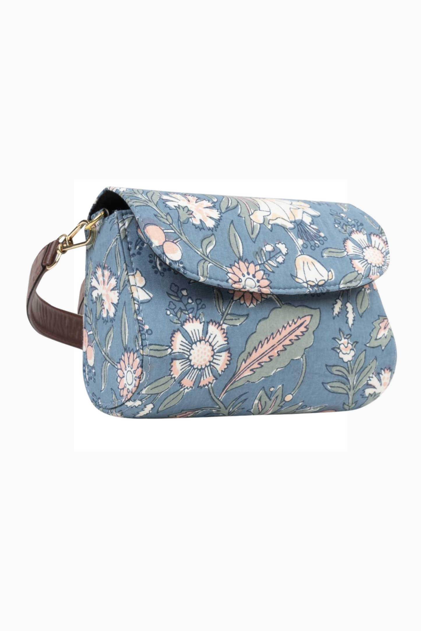 Floral Fantasy Blockprinted Box Bags