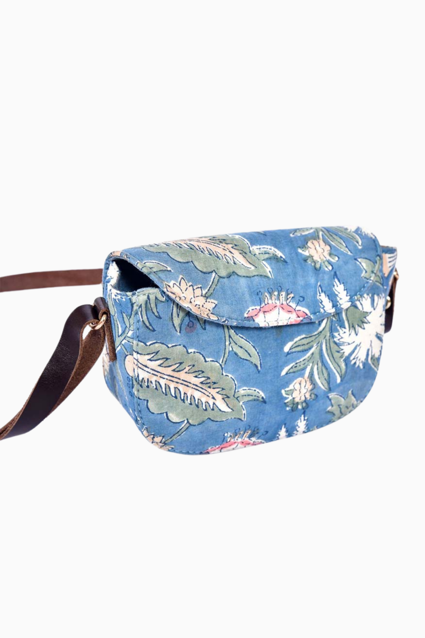 Spring morning Blockprinted Cross Body Bags