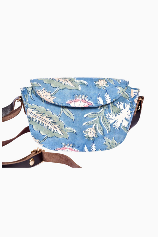 Spring morning Blockprinted Cross Body Bags
