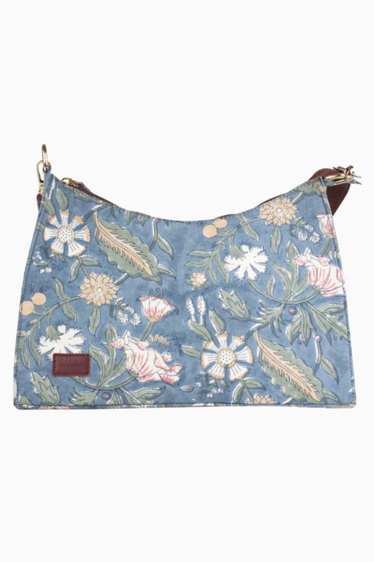 Floral Fantasy Blockprinted Shoulder Bags