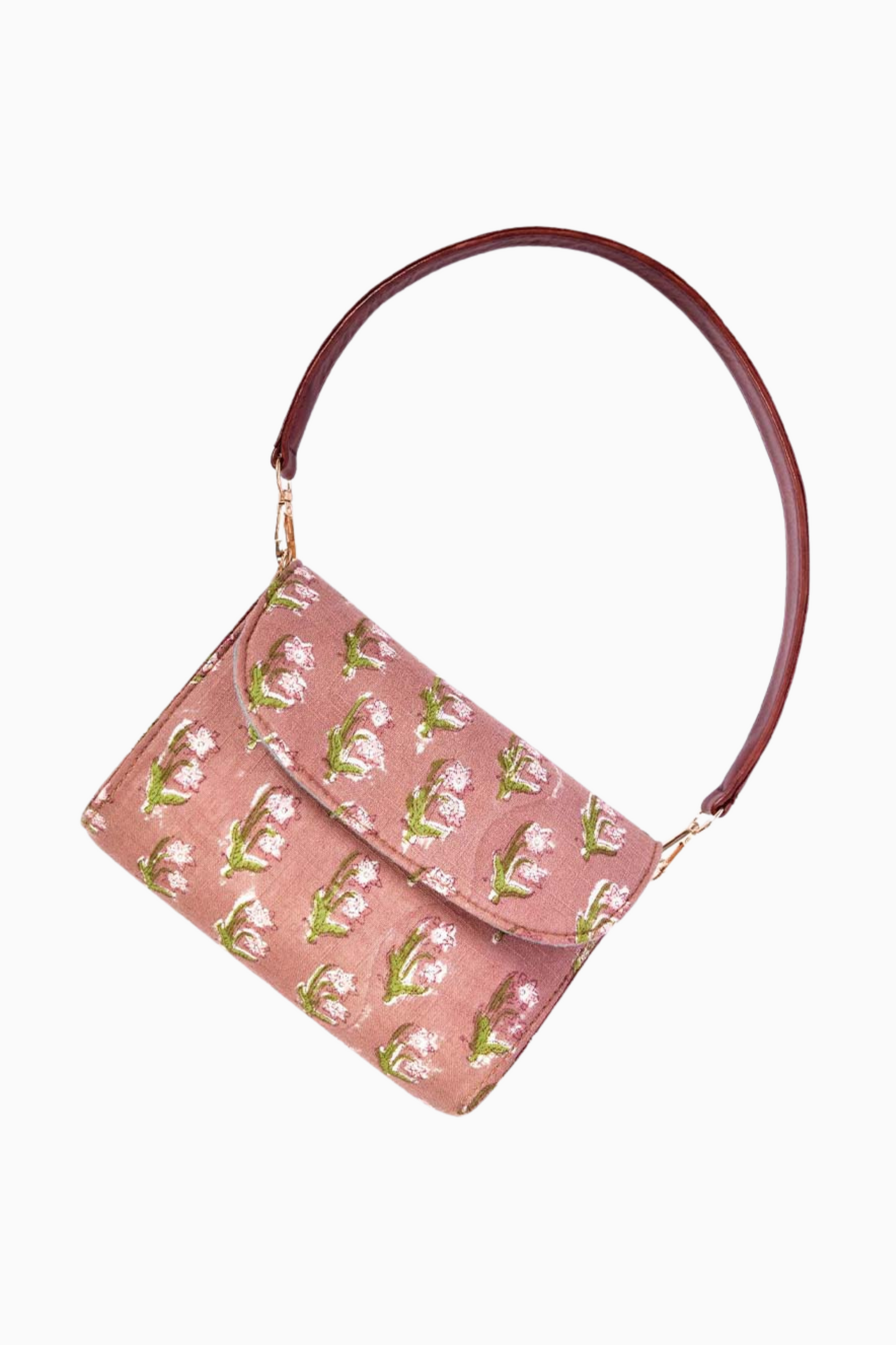 Rose Rud Blockprinted Box Bags
