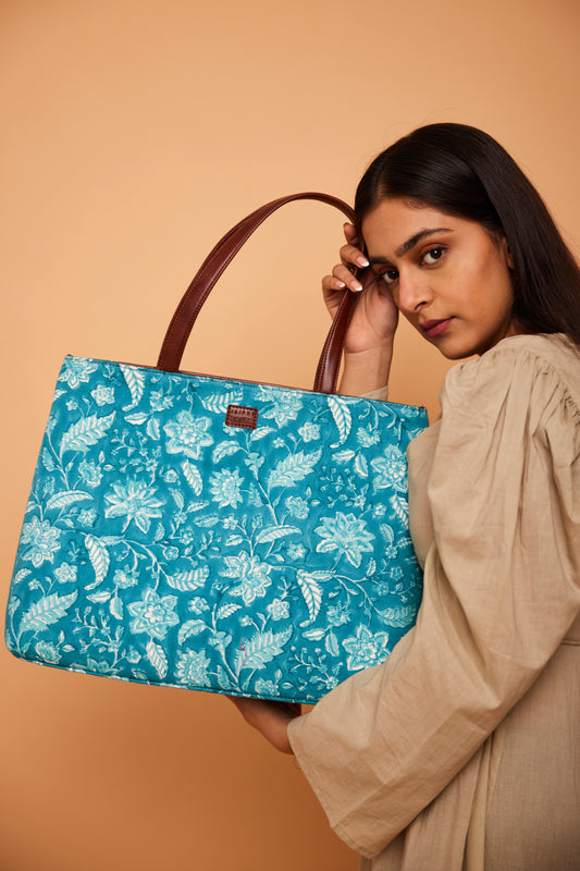 Aqua Blue All Time Tote Bag