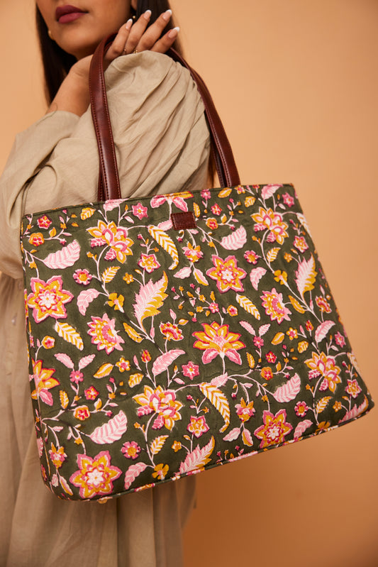 Tropical Green All Time Tote Bag