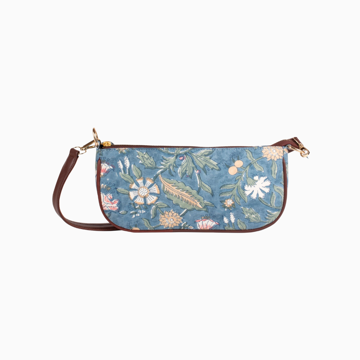 Floral Fantasy Blockprinted Mini Bagutte