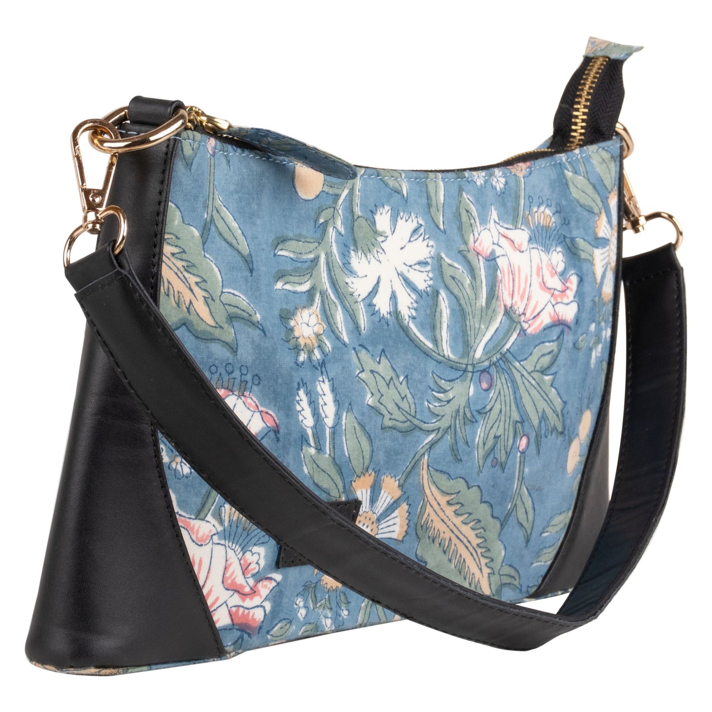 Floral Fantasy Blockprinted Mini Bagutte