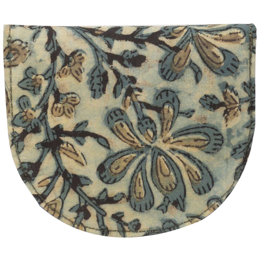 Vintage Vougue Blockprinted Coin Pouch