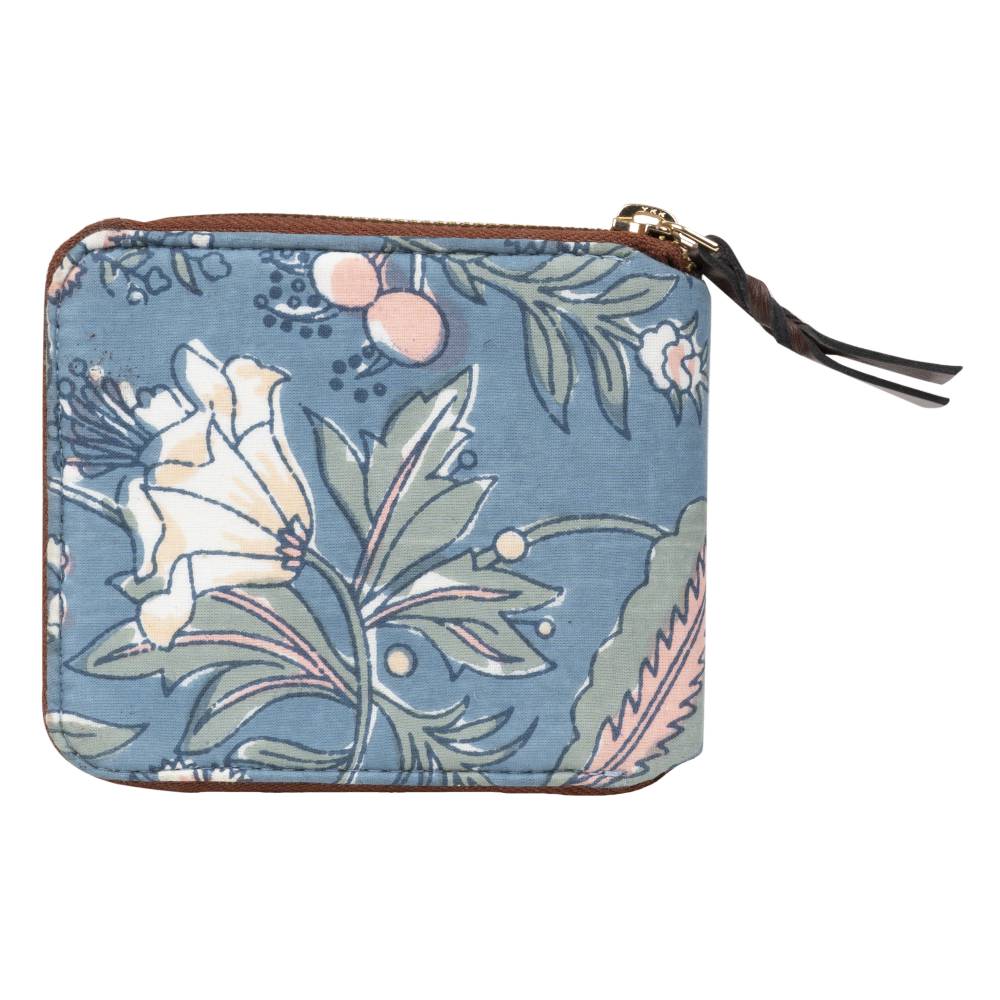 Floral Fantasy Blockprinted Wallet