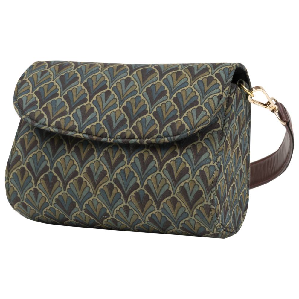 Olive Mist Blockprinted Satchel Bags
