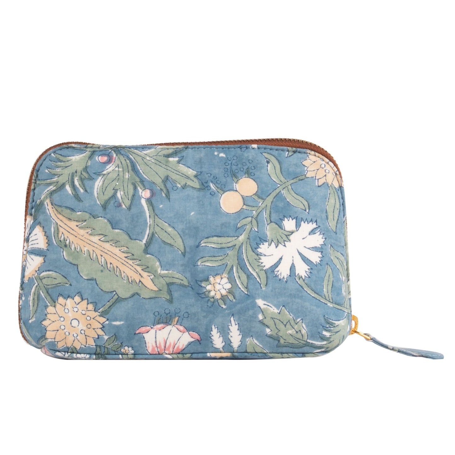 Floral Fantasy Blockprinted Pouches