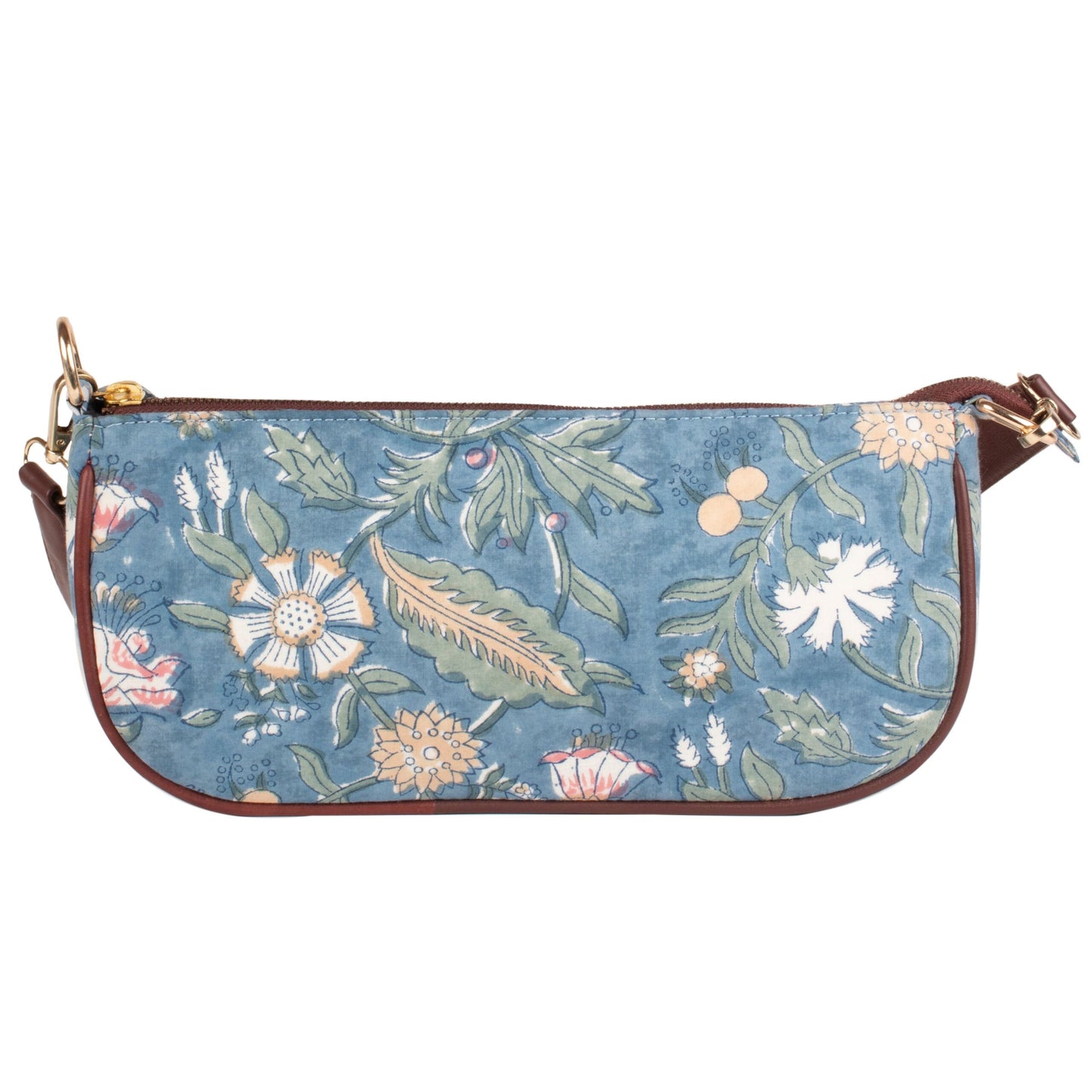 Floral Fantasy Blockprinted Mini Bagutte