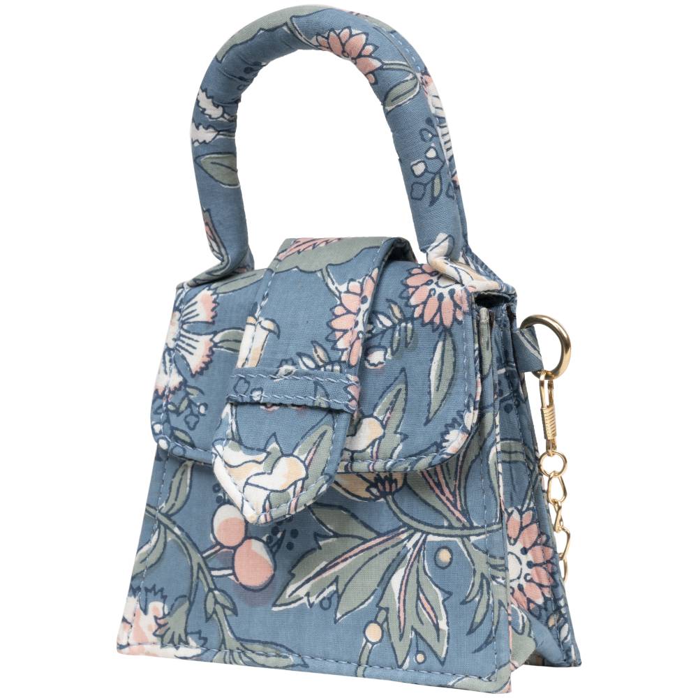 Floral Fantasy Blockprinted Chiq Bag