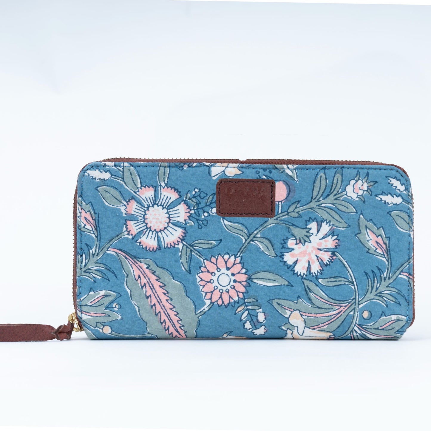 Floral Fantasy Blockprinted Wallet