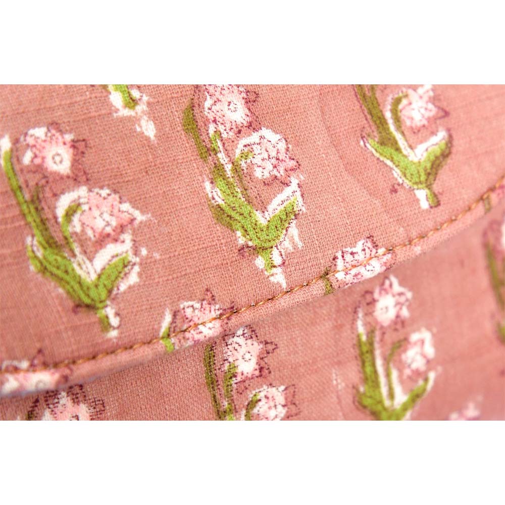 Rose Rud Blockprinted Satchel Bags