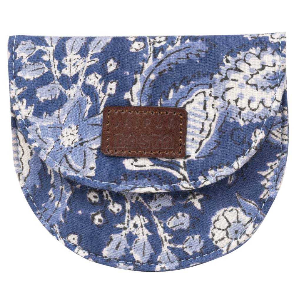 Summer Breeze Blockprinted Coin Pouch