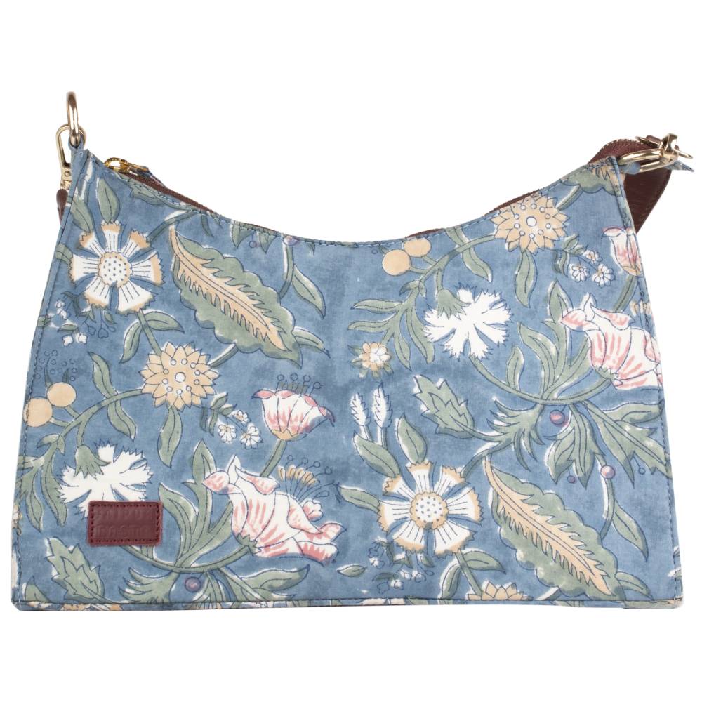 Floral Fantasy Blockprinted Shoulder Bags