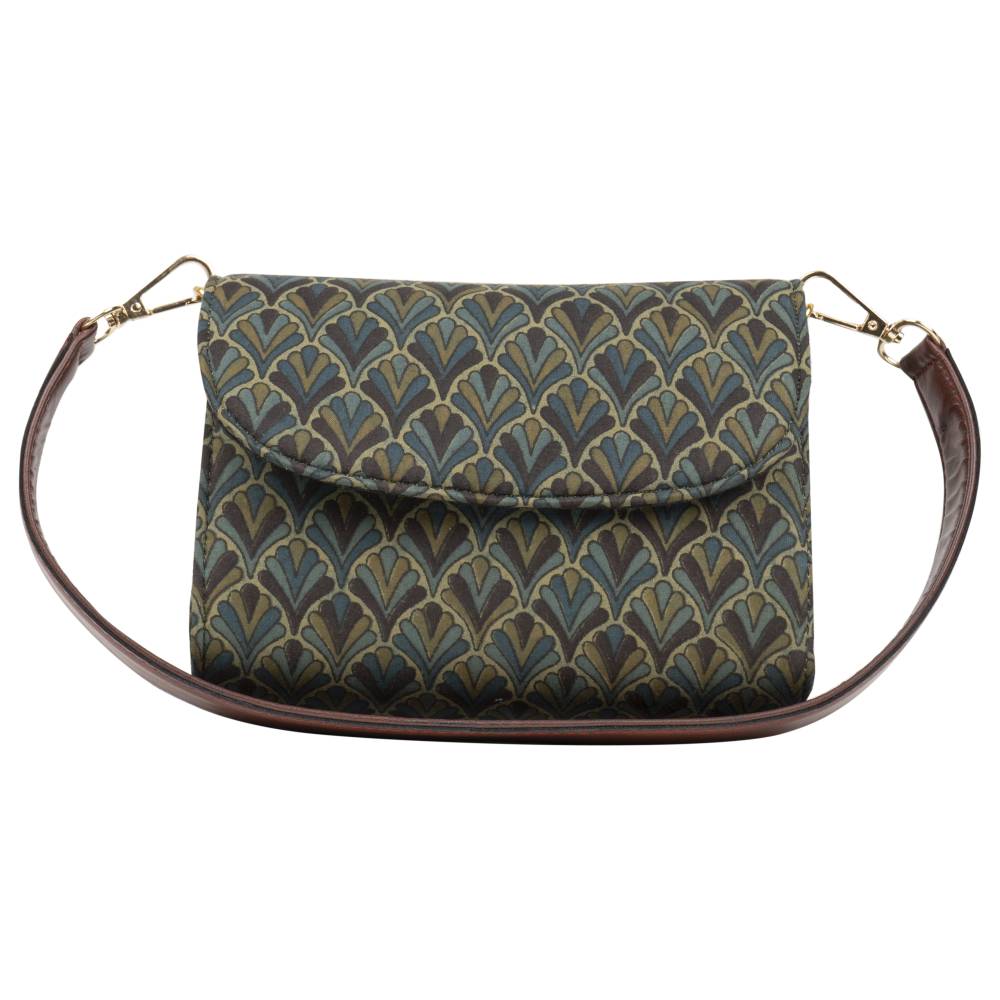 Olive Mist Blockprinted Satchel Bags