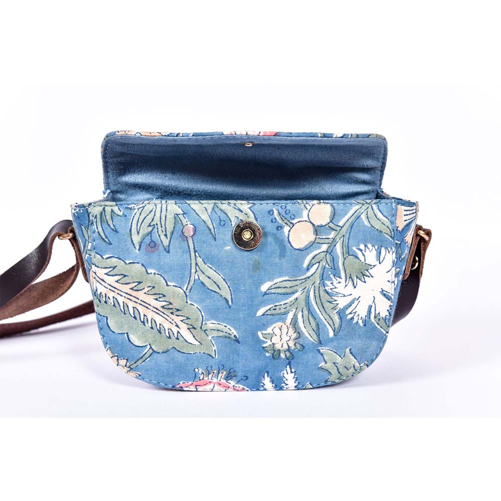Spring morning Blockprinted Cross Body Bags