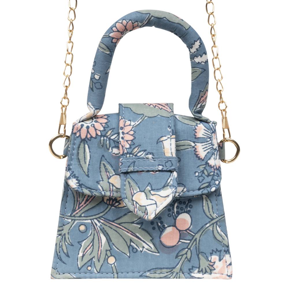 Floral Fantasy Blockprinted Chiq Bag