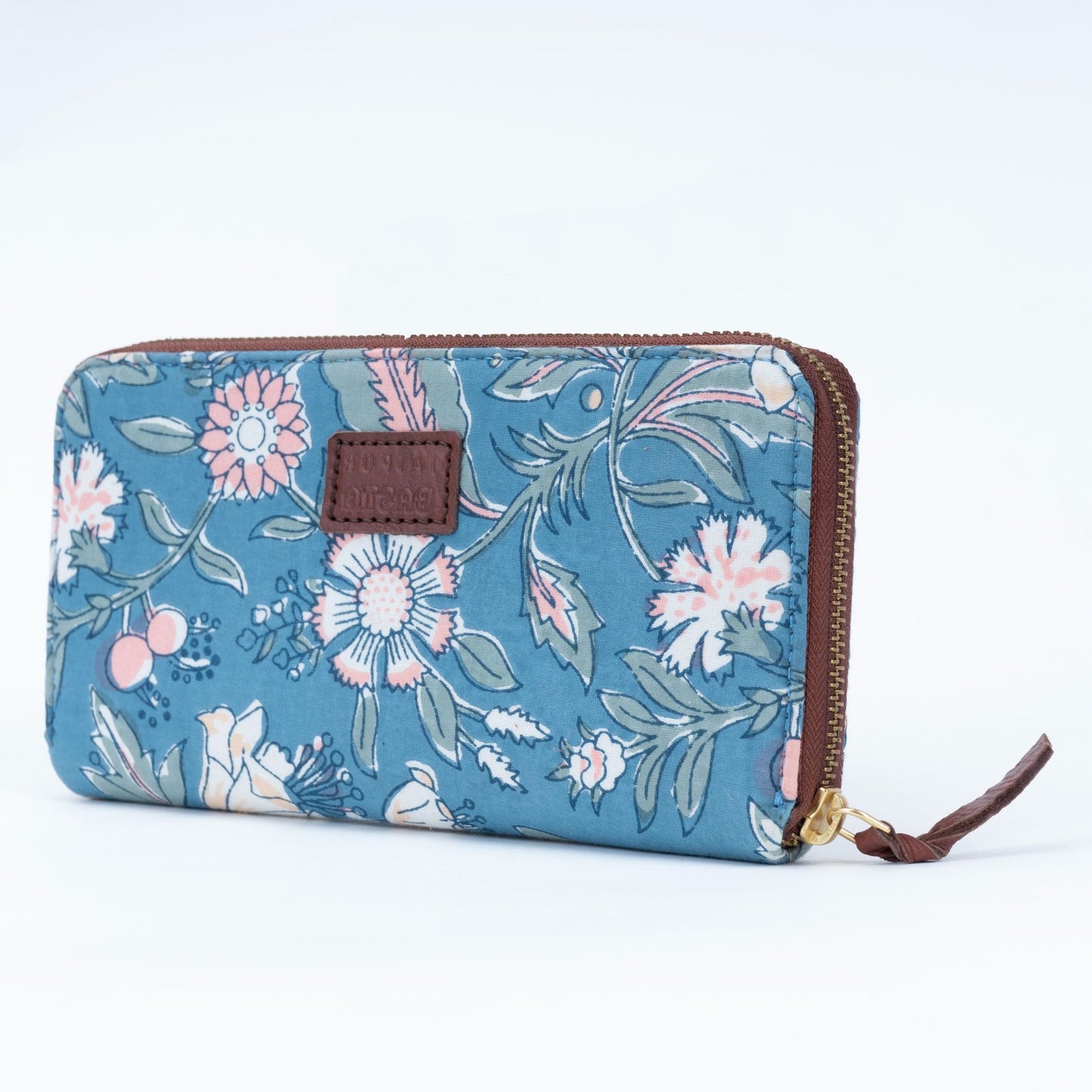 Floral Fantasy Blockprinted Wallet