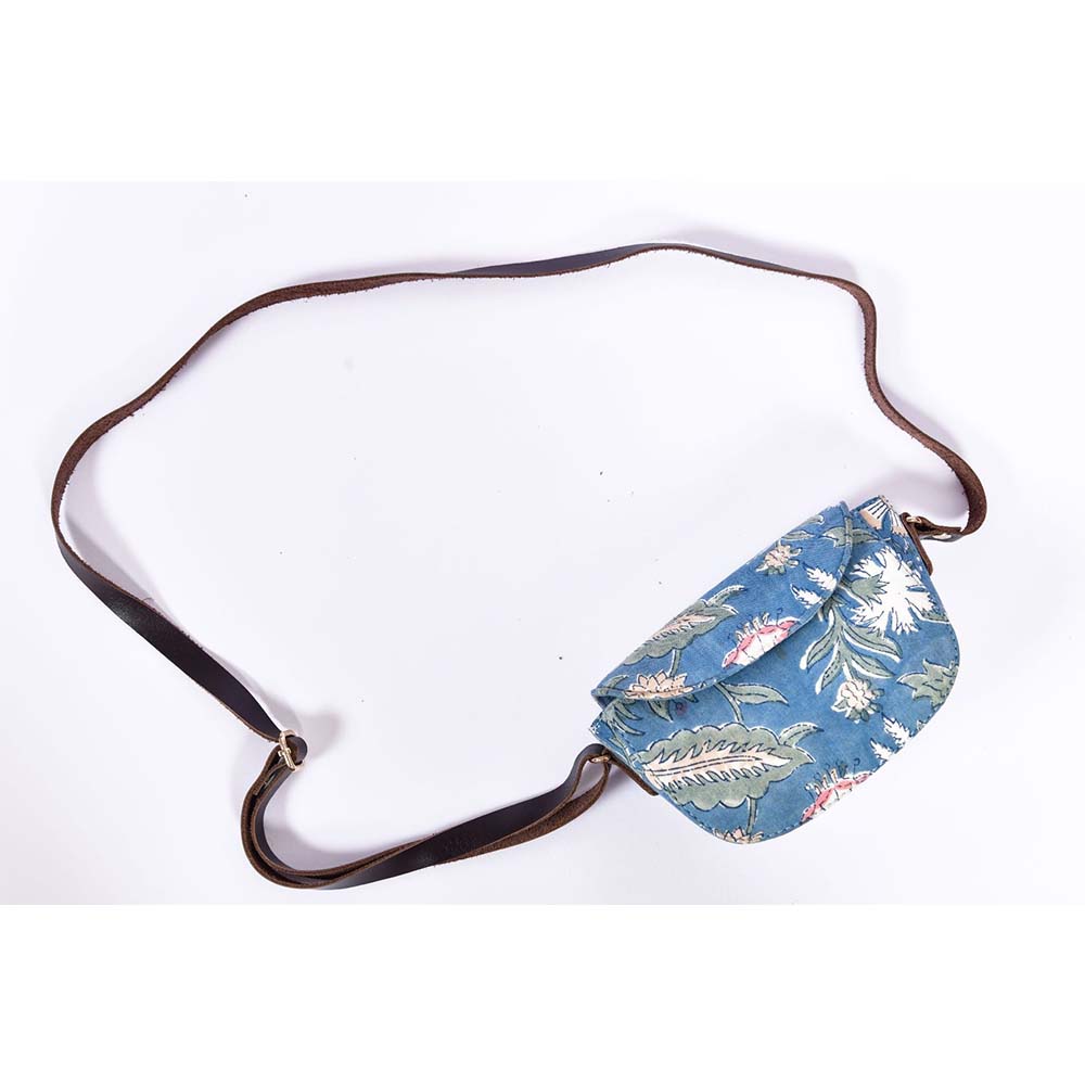 Spring morning Blockprinted Cross Body Bags