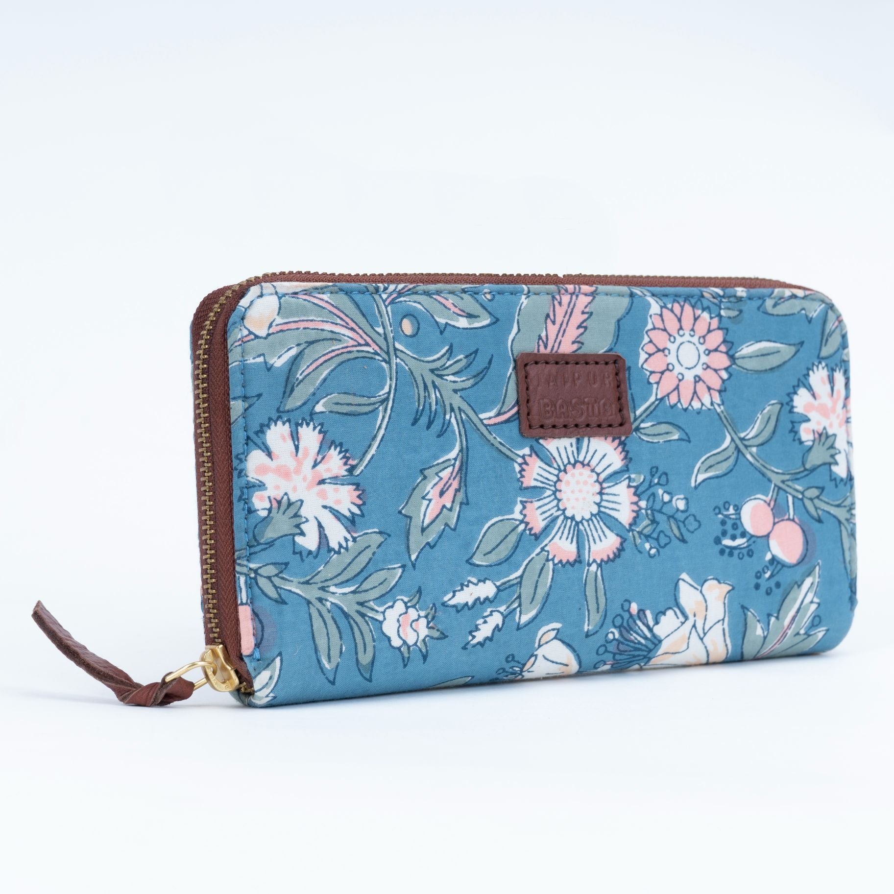 Floral Fantasy Blockprinted Wallet